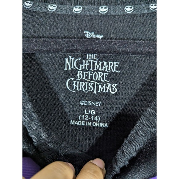 Disney The‎ Nightmare Before Christmas Black Sleepwear Lounge Top Women Size L - Picture 5 of 7